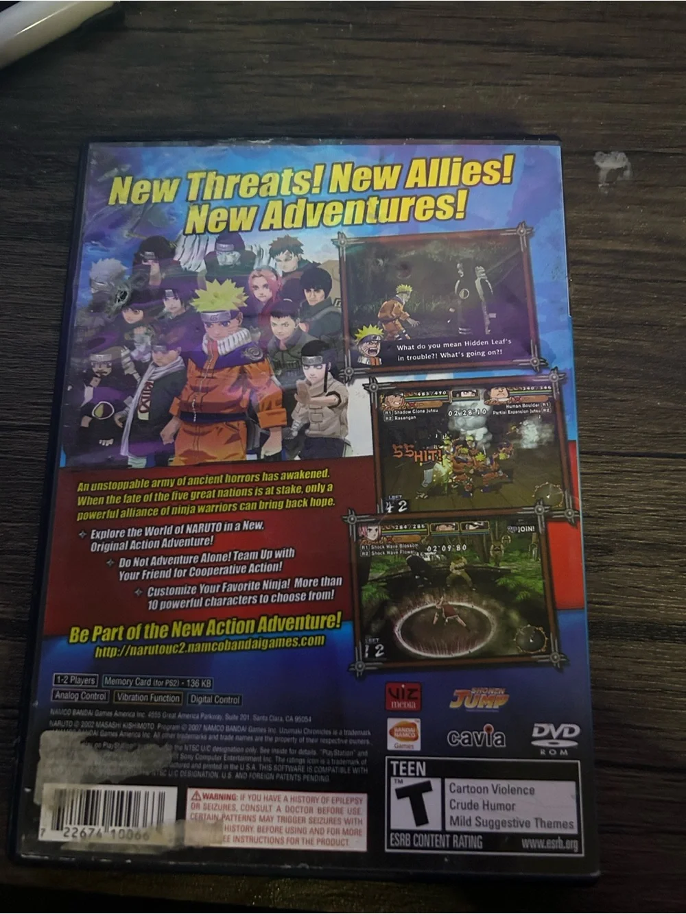 COMPLETE Naruto Uzumaki Chronicles 2 Sony Playstation 2 PS2